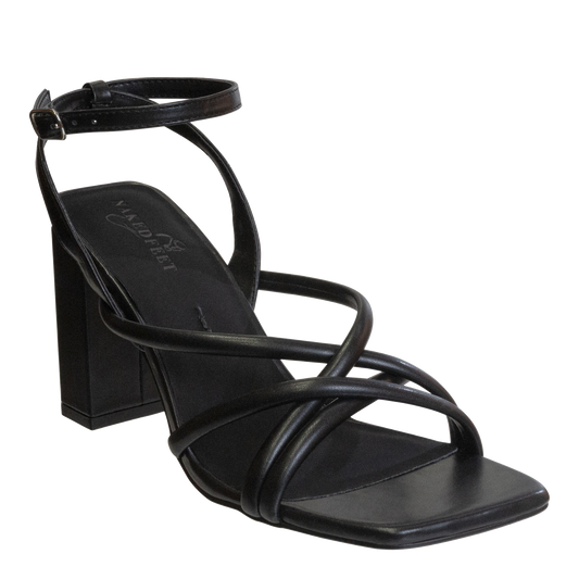 NAKED FEET - MOOD in BLACK Heeled Sandals