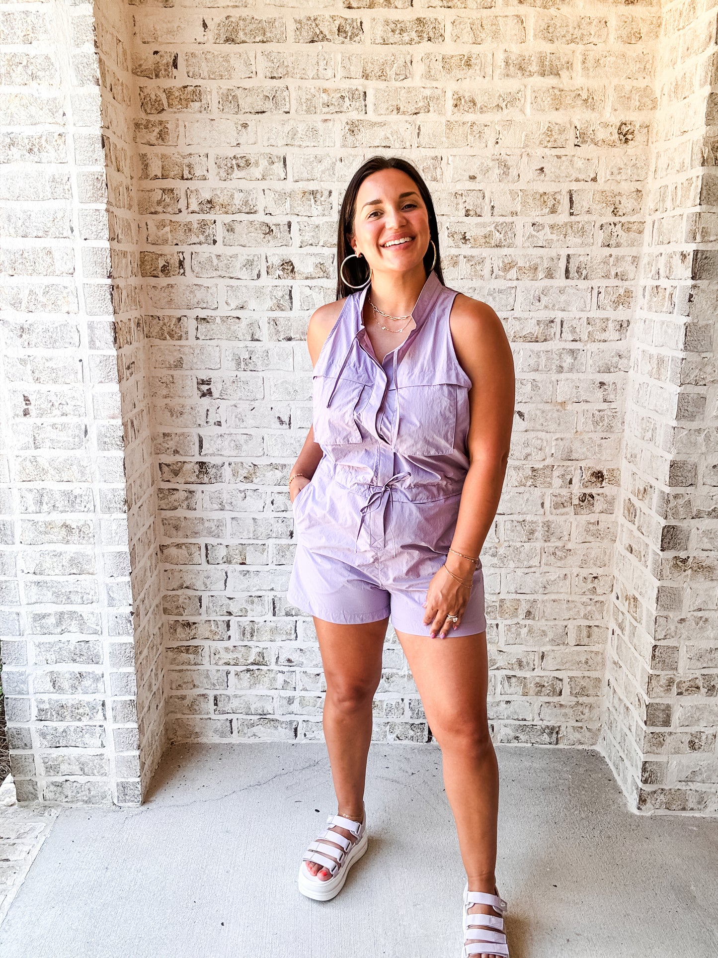 LAVENDER HAZE ROMPER