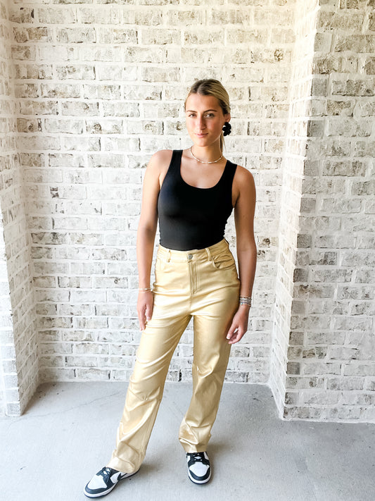 GOLD PANTS